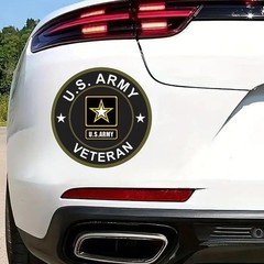 2pcs 4.72″x4.72″ U.S. Army Veteran Vinyl Car Decals – Self-Adhesive Window St…