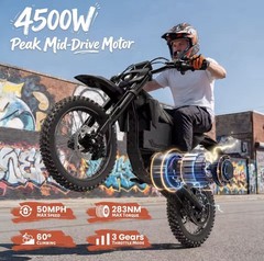 Qron X1 Spark L Electric Dirtbike 4500w 50 Mph