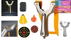 Stainless Steel Slingshot Suitable for Outdoor Sports Durable and Easy to Grip