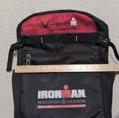 Ironman Triathlon 2023 Vinfast North America Series 20” in Black Red Backpack