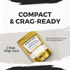 Rock Climbing Chalk, Pack of 2 – Long-Lasting Powdered Chalk for Secure Climbing