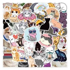 Cute Cat Stickers 50 Pcs for Laptop/Water Bottle/Phone Case Decals