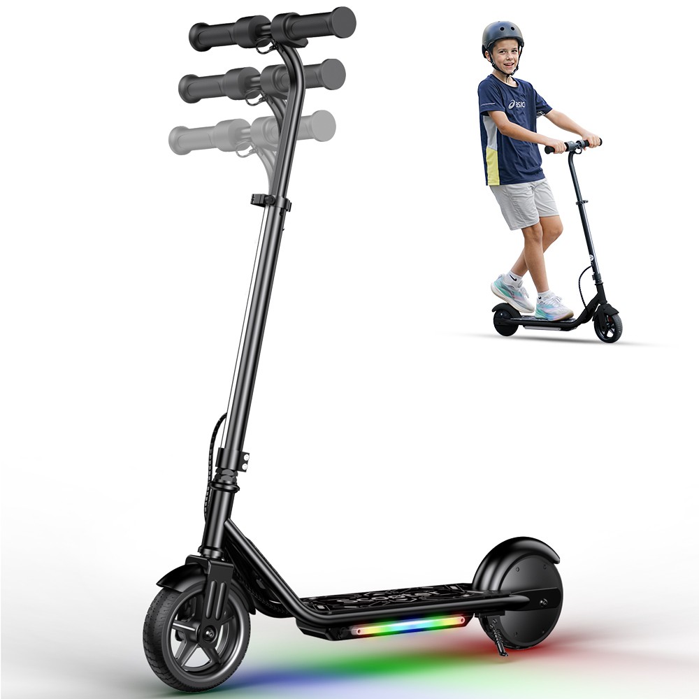 Electric Scooter Kids Ages 6-12 3 Speeds 150W Dual Brake E-Scooter Adjustable