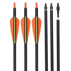 26/28″ 6/12Pcs Carbon Arrow Hunting Arrows with 100 Grain Tip and Removable Tips