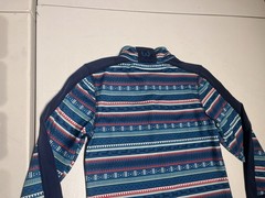 Kerrits Shirt Kids Small Fail Isle Fleece Tech Top 1/4 Zipper Pullover Polyester