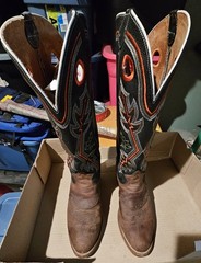 Tony Lama Buckaroo Cowboy Boots 10.5 D