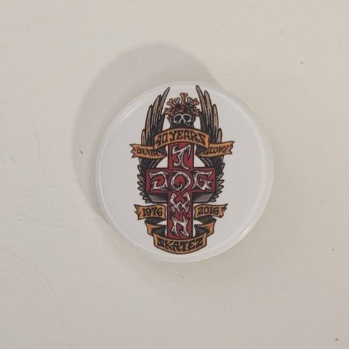 2016 Dogtown Skatez 40th Anniversary Death Glory Pinback Button
