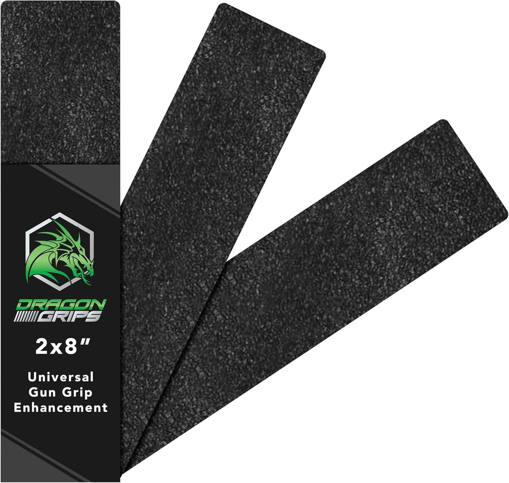 Universal Gun Grip Tape, Non-Slip Black Rubber Grip Tape, Enhanced Grip for Incr
