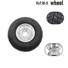11×7.10-5 Rear Wheel Off-road Tire Rim For Go Kart Drift Trike ATV Buggy