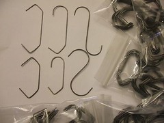 60 PC. HIGH QUALITY SPRING STEEL HOOKS ASSORTMENT for Powder Coating Small Parts