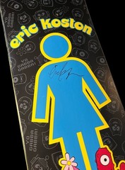 RARE SIGNED Eric Koston Yo Gabba Gabba! Girl Skateboard Deck Cartoon AUTOGRAPHED