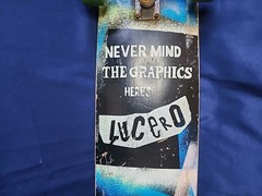 Black Label Lucero Elephant 1988-13 Reissue Skateboard W/ Vtg Indepent Trucks