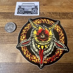 Spitfire Skateboard Wheels Cyclops Goat Pentagram Fire sticker Anti Hero Skate
