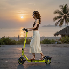 Electric Scooter for Adults, Foldable Commuter Scooter for Daily City Travel, 35