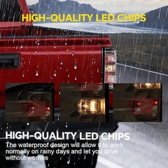 Rear Tail Lights Assembly 2014-2019 | Fit Chevy Silverado Sierra | W/ Bulbs
