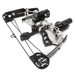15-32lbs Adjustable Archery 13″ Mini Compound Bow Set Short Axis Shooting Target