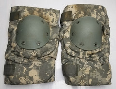 USGI Military Tactical Combat Knee Pads Pair, ACU Pattern, RFI Issue, Large VGC