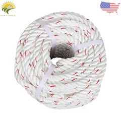 5/8in×120ft Double Braid Polyester Rope 1790lbs Breaking Strength Strong Pulling
