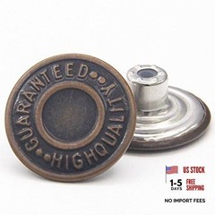 20mm Replacement Jean Buttons 12 Sets Combo Copper Tack Buttons