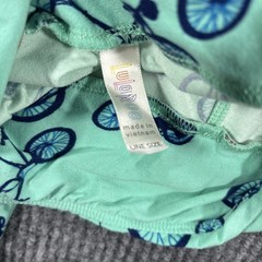 LuLaRoe One Size OS Leggings Mint Green Bicycle Print Soft