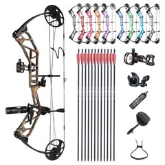 TOPOINT Compound Bow Set 19-70lbs Adjustable 320FPS Archery Hunting Target Shoot