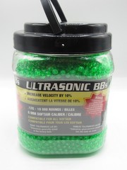 ULTRASONIC BB’S 6 MM SOFTAIR CALIBER .12G 10,000 ROUNDS GREEN NEW OPEN BOX