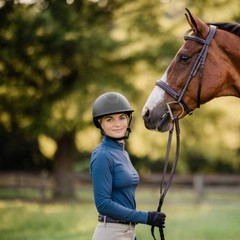 E30002-BL/BL Equinavia Crown MIPS Equestrian Riding Helmet – Black/Black NEW