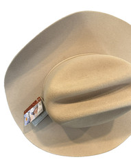 Alan Jackson Collection Cracker Barrel Boxed Cream Color Wool Felt Cowboy Hat M