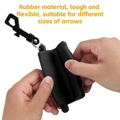 Archery Arrow Puller Target Remover Gripper, Rubber Arrow Puller Tool with Be…