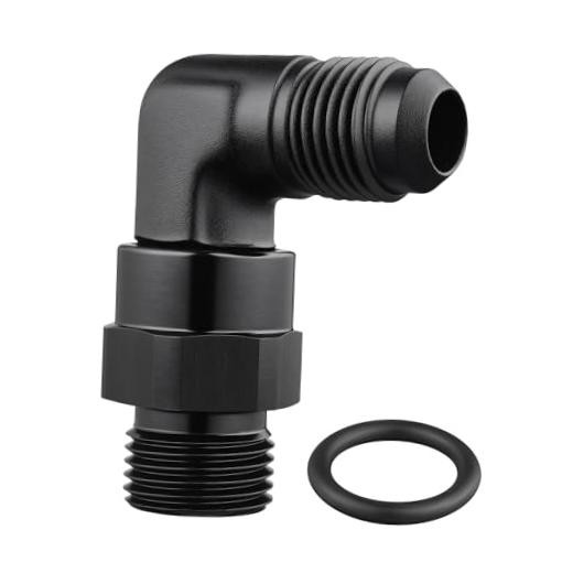 6AN Flare to 5/8 * 18 ORB Male Swivel Adapter 5/8*18 ORB to 6AN 90 Degree