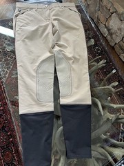 Tattini Women’s Riding Breeches Suede Knee Patch Sz It 42 pre owned never worn