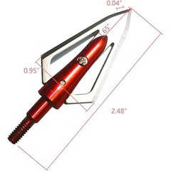 6/12pcs Hunting 100 Grain Broadheads Arrowheads for Outdoor Hunting Shooting