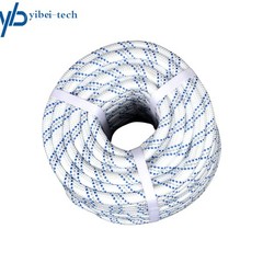 1/2inch x120FT Double Braided Rope Breaking Strength 1485 Pounds White Blue Grey