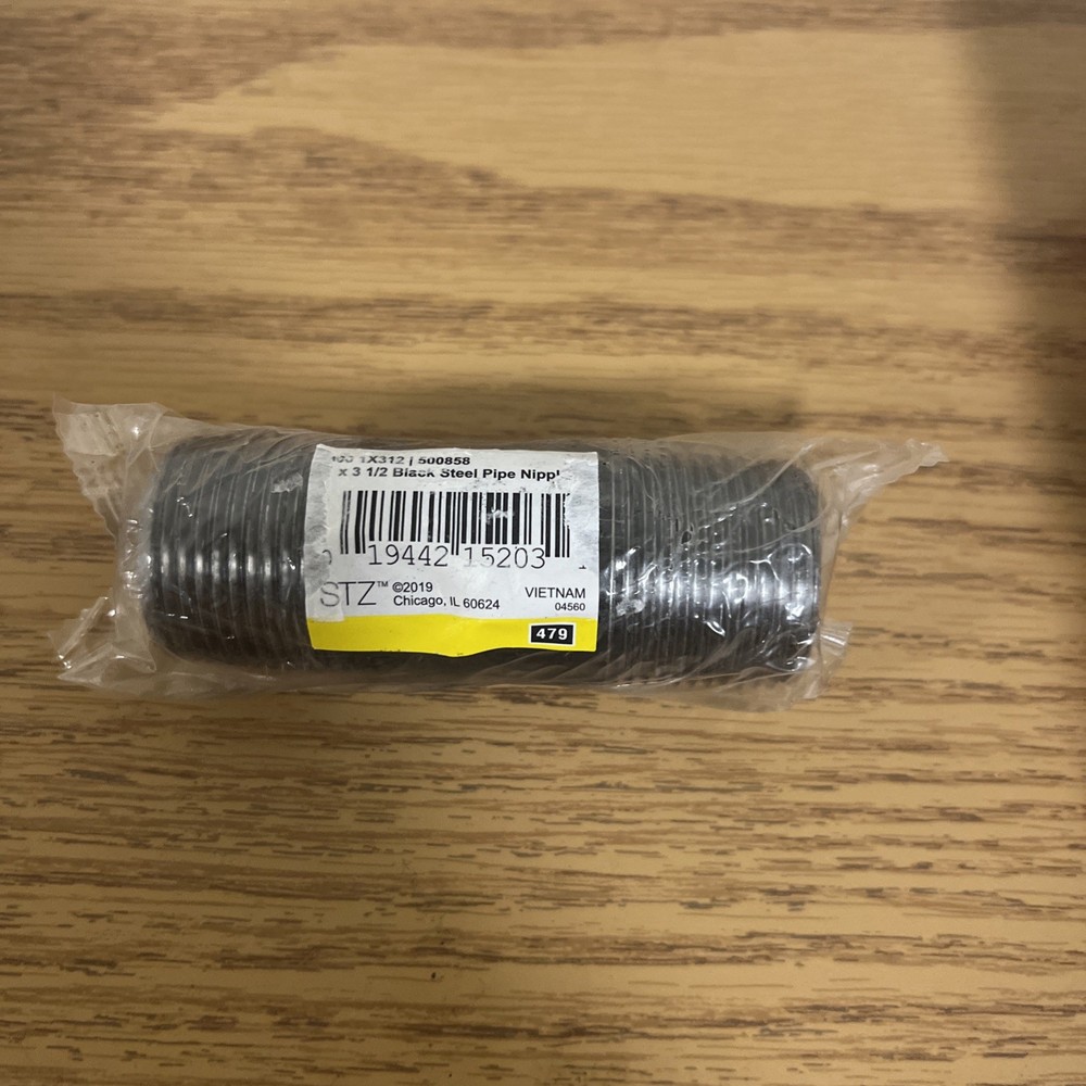 1 x 3-1/2 In. Black Pipe Nipple – 500858