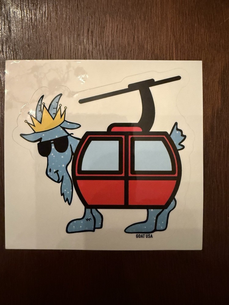 GOAT USA Gondola Ski Lift GOAT Sticker. Single Sticker. Brand New.