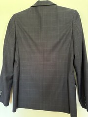 The Wellington Collection Blue Plaid Blazer Suit Jacket Juniors 17 Lined