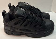 Osiris D3 E Mens 14 Black Skate Shoes New Triple Black Retro Chunky Sneaker Y2K