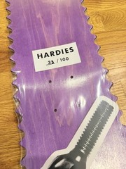 Hardies Hardware Skateboard Fist Bolt rare* #23/100 Tyshawn Jones Supreme Red