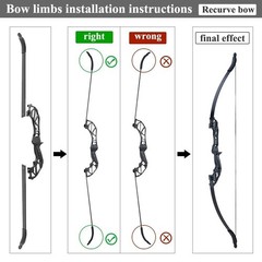 30/40Lbs Takedown Bow 53» Straight Draw Bow Aluminium Alloy Riser Right Hands
