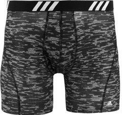 Adidas Men’s Boxer Briefs 2 Pack L 36-38 Black Grey Stretch Performance MSRP$26