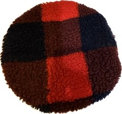 FRESH LIDS INC RED BLACK BUFFALO PLAID SHERPA BEANBAG 7” GAME TOSS CORN HOLE TOY