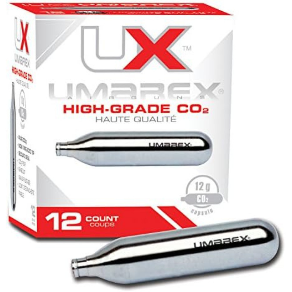 Umarex High-Grade CO2 Cartridges for Pellet Guns, BB Guns and Airsoft Guns
