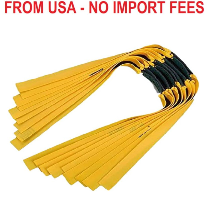 16pcs 0.75mm Slingshot Rubber Bands Replacement Flat Hunting Catapult Elastic Bu