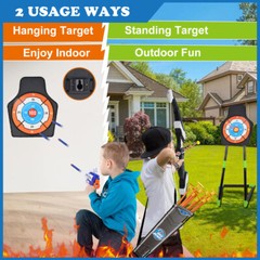 2-Pack Bow and Arrow Set for Kids LED Light Up Archery Toy Gifts Indoor Outdoor