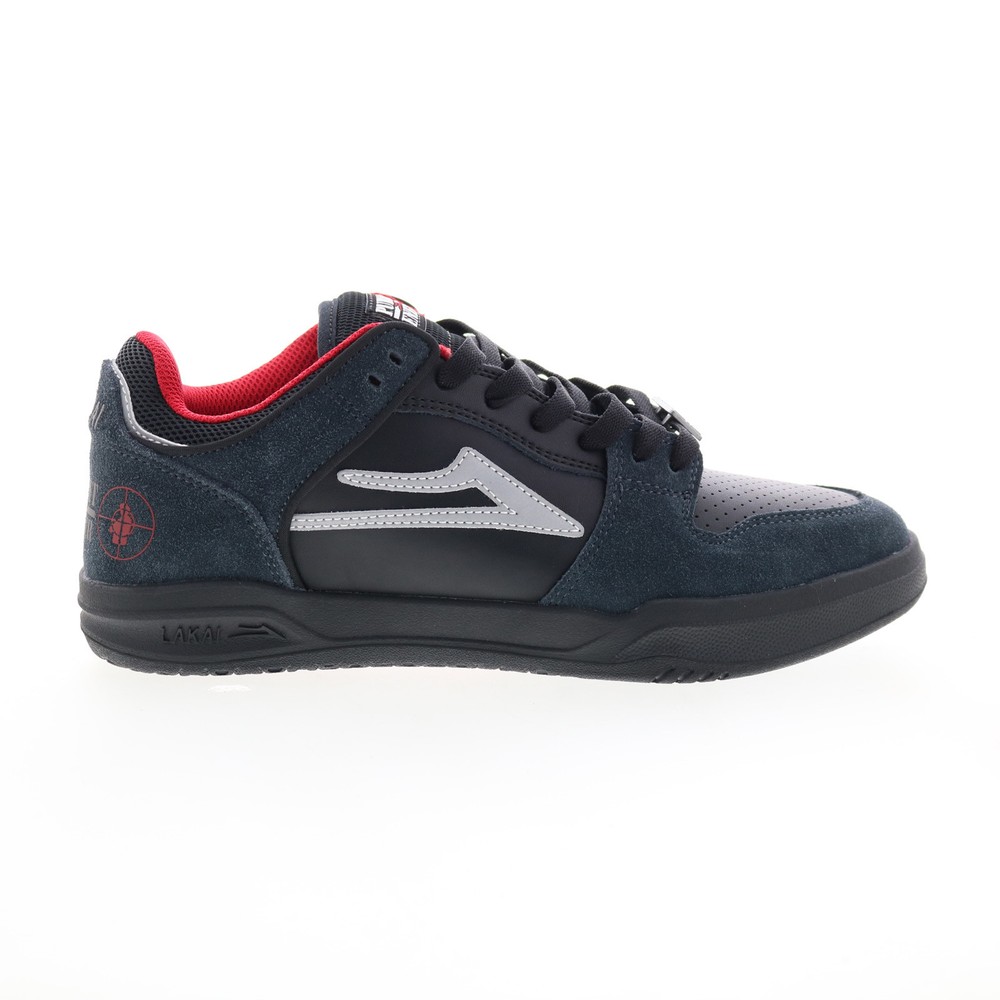 Lakai Telford Low Public Enemy MS4240262B00 Mens Black Skate Sneakers Shoes