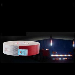 5cm*30.5cm Super Reflective Tape Car/Truck Night Warning Sign Sticker Red White