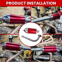 Exhaust Pipe/Aluminum Muffler For Coleman CT200U CT200U-EX BT200X KT196 MB200