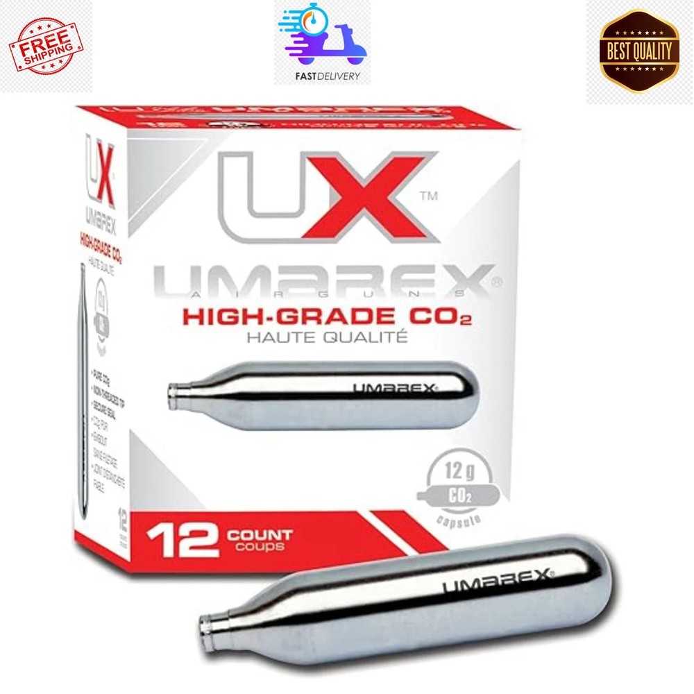 Umarex High-Grade CO2 Cartridges for Pellet Guns, BB Guns and Airsoft Guns