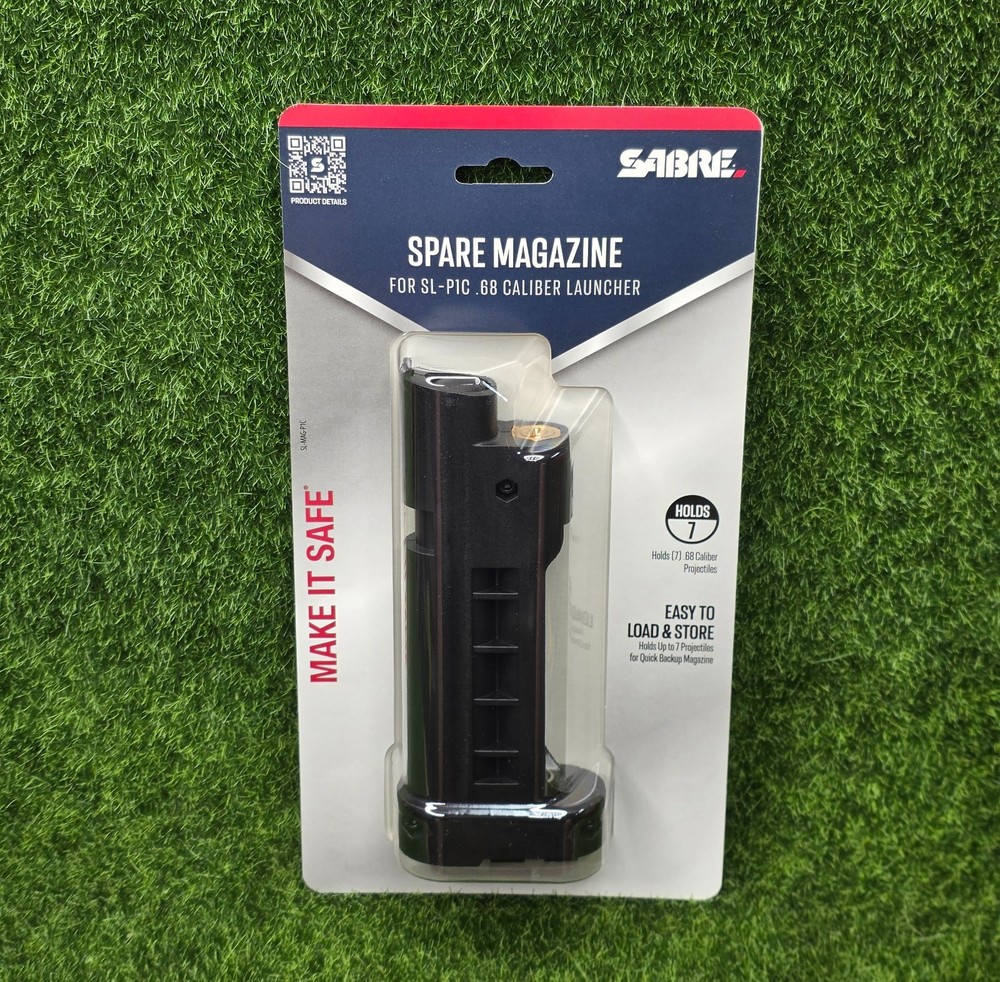 SABRE Pepper Projectile Launcher .68 SL-1PC Spare Magazine, 7-Round – SL-MAG-P1C