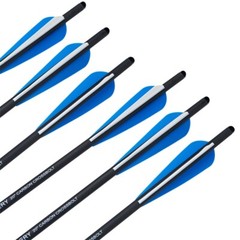 Archery 12Pcs 20″ Crossbow Bolts Carbon Arrows OD8.8mm Half Moon Nock Hunting